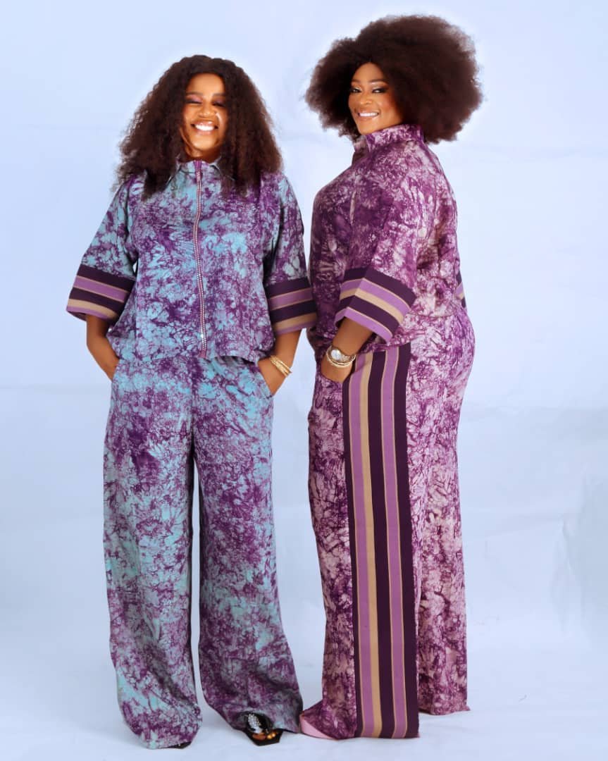 Purple Tie-Dye Two-Piece