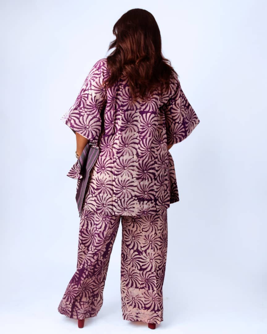 Purple Adire Two-Piece — photo 2