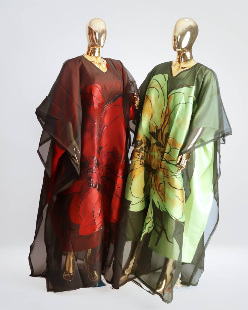 Silk Floral Kaftan