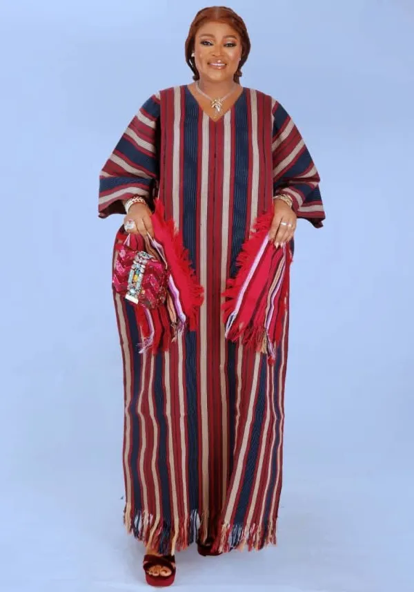 Navy & Red Stripe Bubu