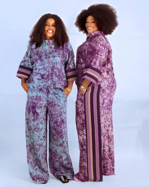 Purple Tie-Dye Two-Piece