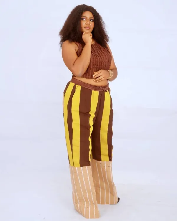 Stripe Trousers & Crop Top