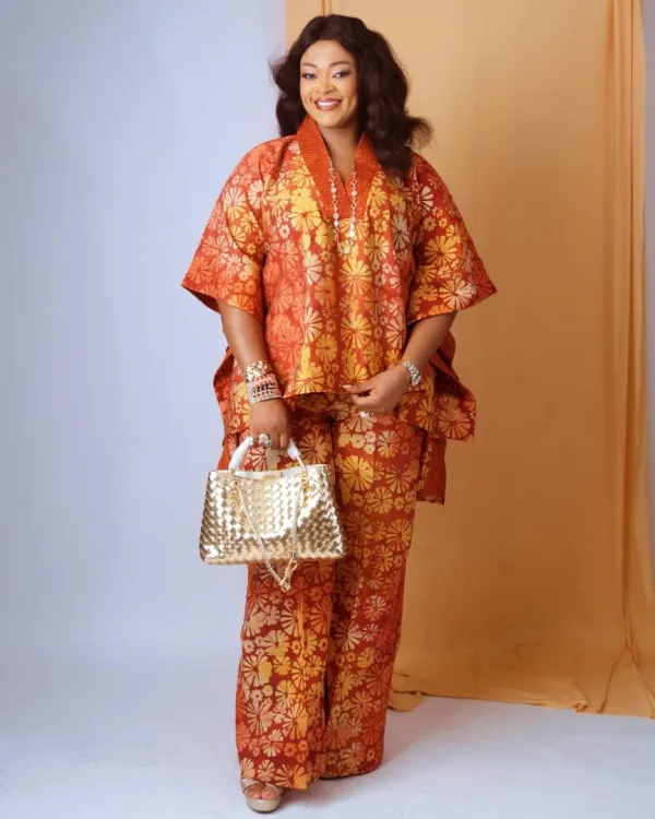 Rust Adire Two-Piece